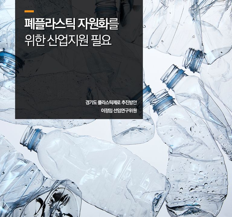 폐플라스틱 자원화를 위한 산업지원 필요
경기도 플라스틱제로 추진방안
이정임 선임연구위원